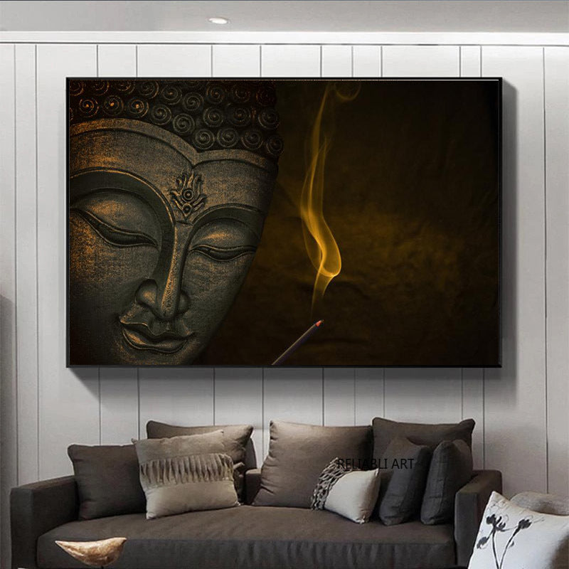 Retro modern Chinese Buddhist painting