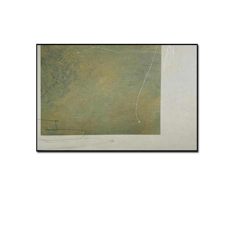 Wabi-sabi style horizontal banner abstract decoration painting