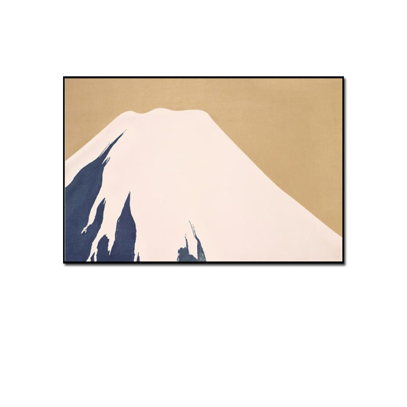 Wabi-sabi style horizontal banner abstract decoration painting