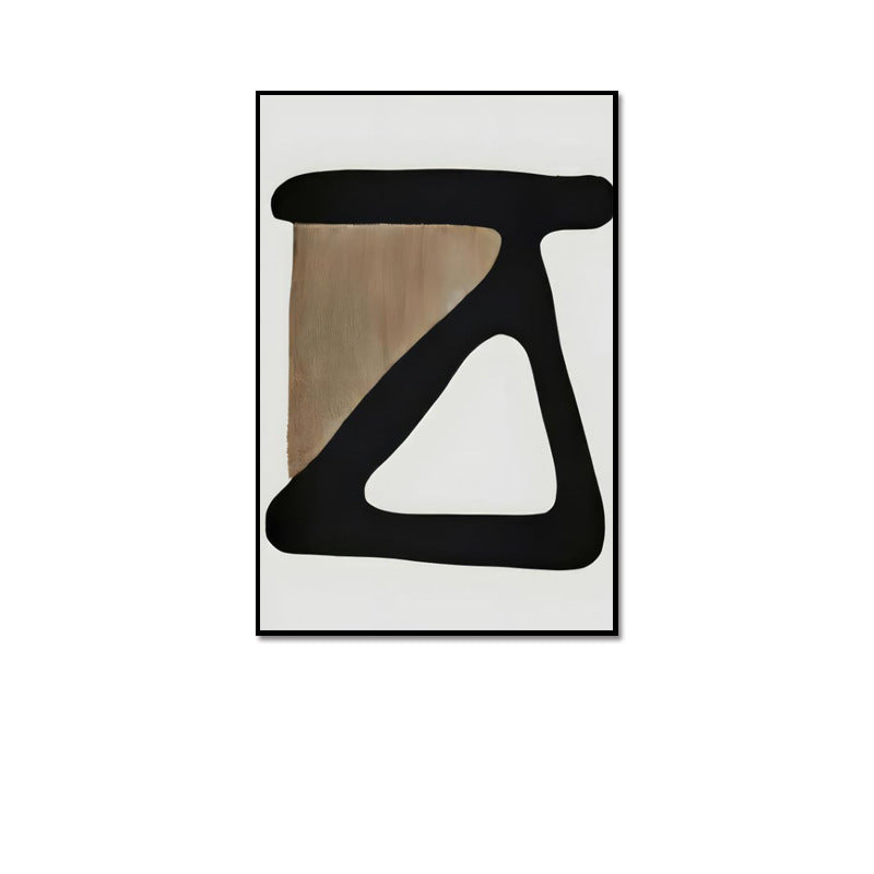 Wabi-sabi style soft furnishing abstract decorative painting