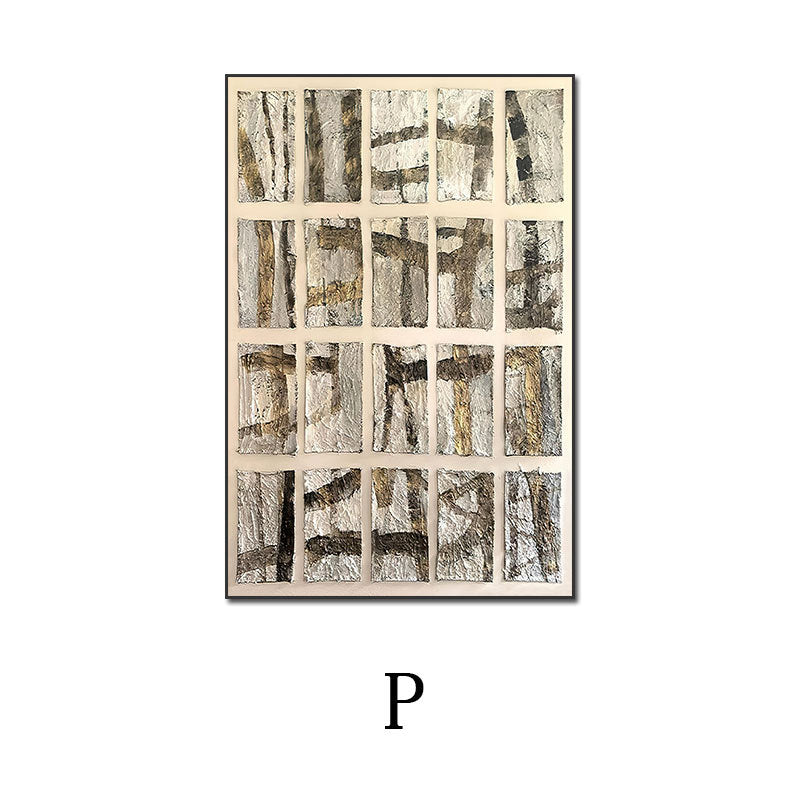 Wabi-sabi style soft furnishing abstract decorative painting