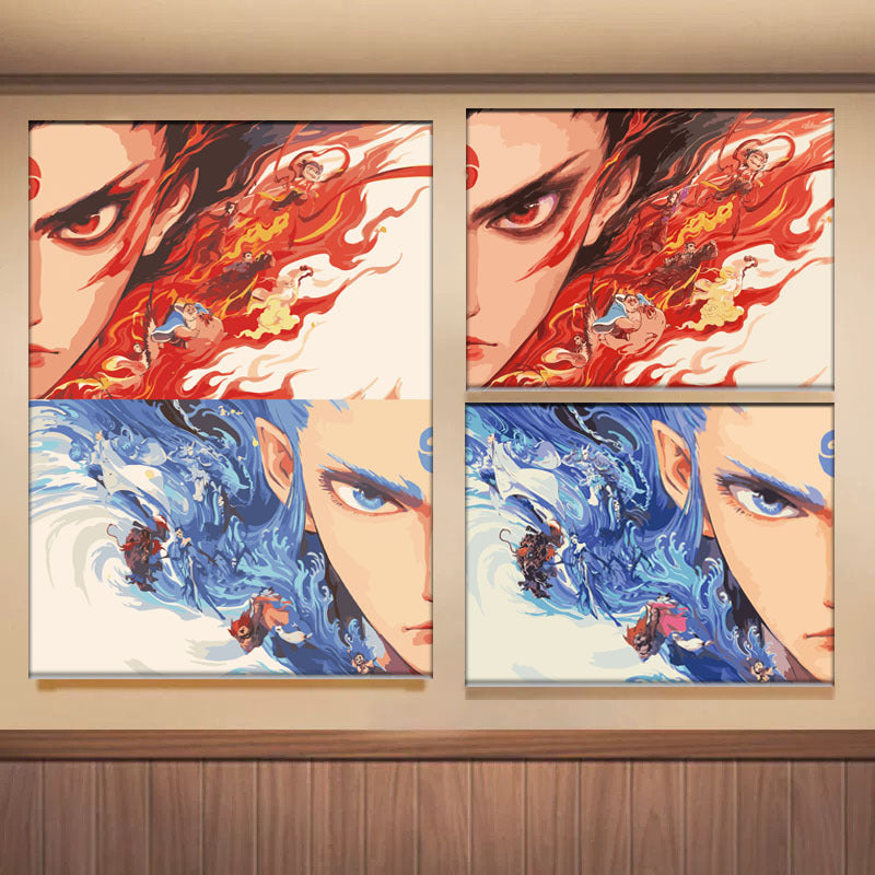 Nezha 2: The Devil Boy Conquers the Dragon King - Digital Oil Painting DIY Filling