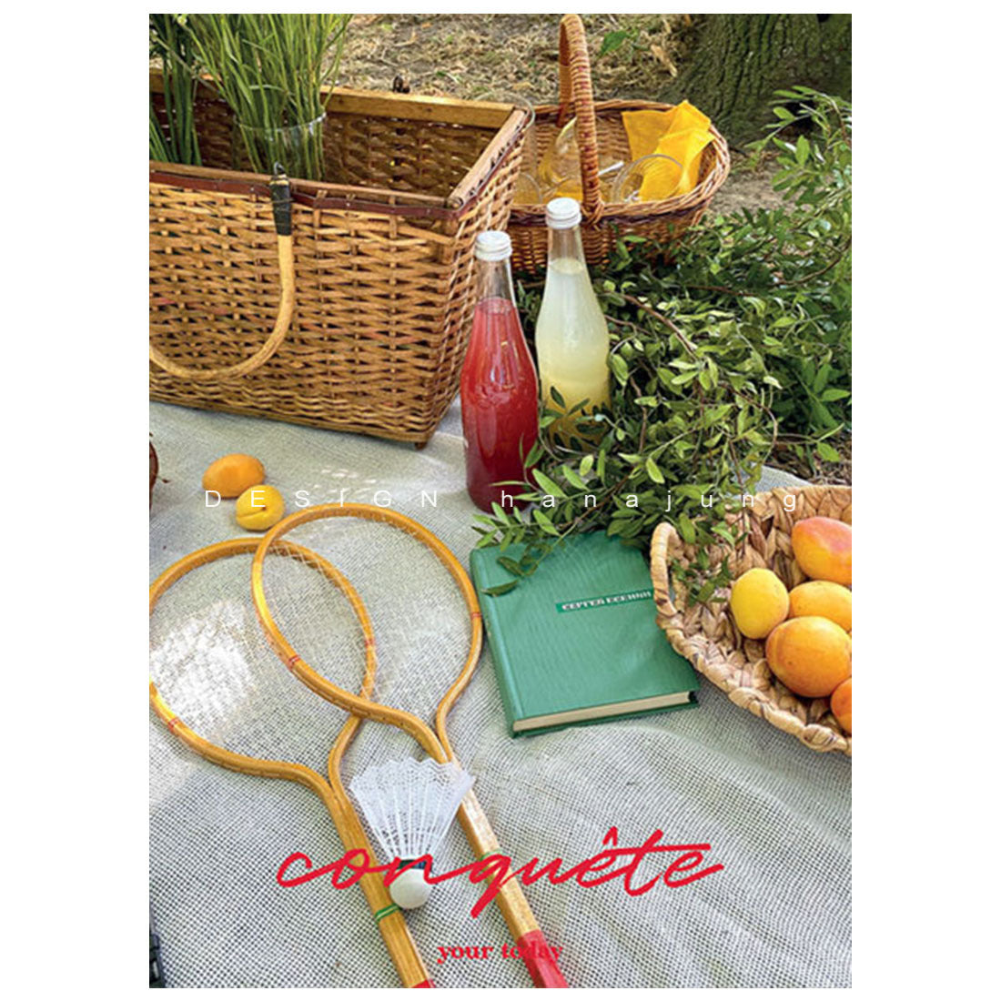 Summer scent romantic picnic painting