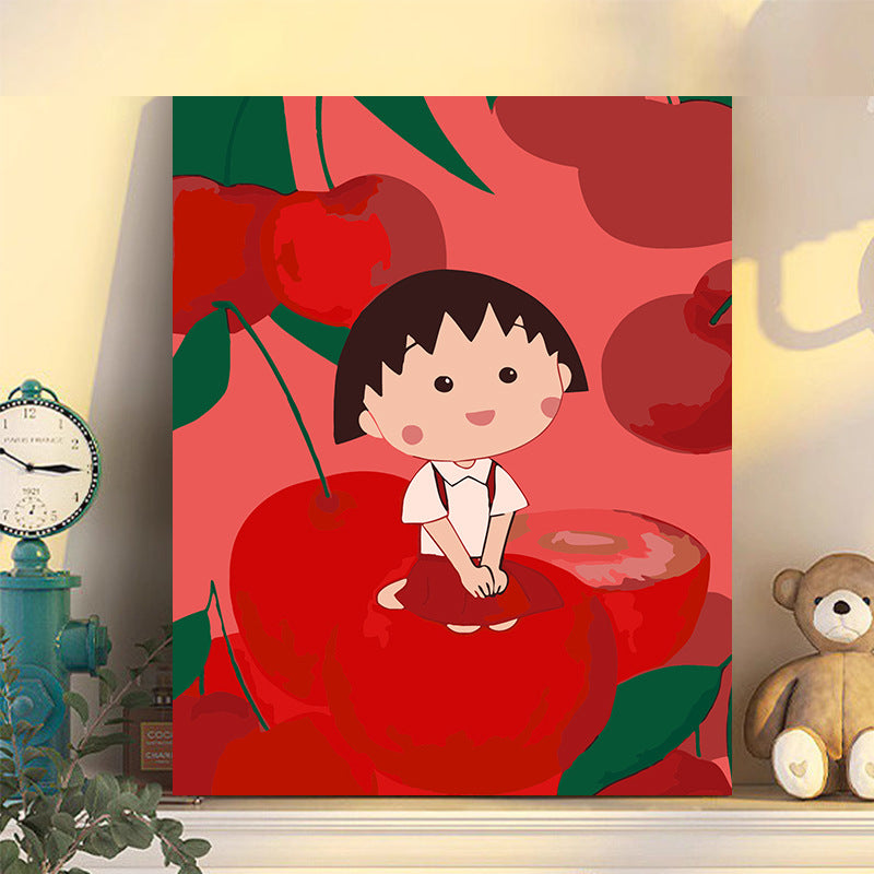 Hand-painted cartoons for children.