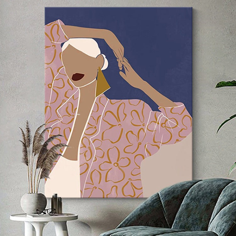 Small art creative characters entrance hall corridor hanging painting