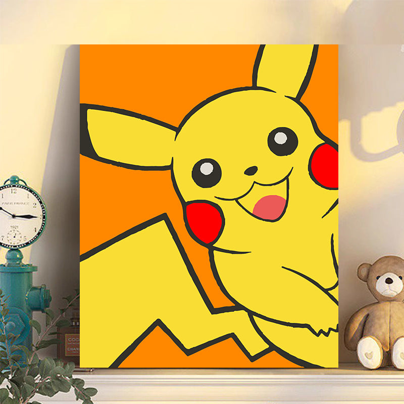 Hand-painted cartoons for children.