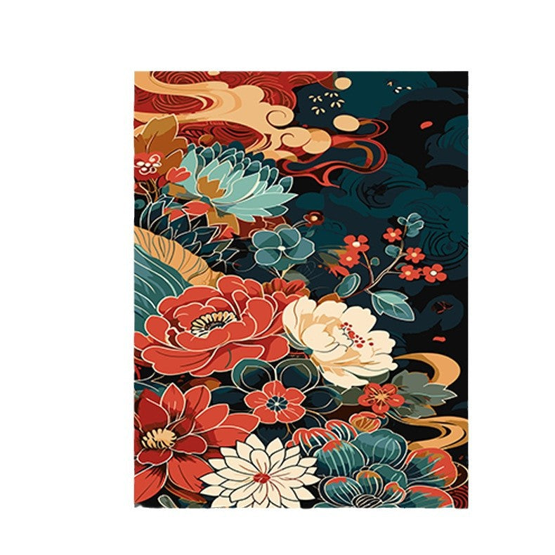New Year's national trend DIY digital oil painting Spring Festival festive atmosphere decompression hand-painted gift decoration painting