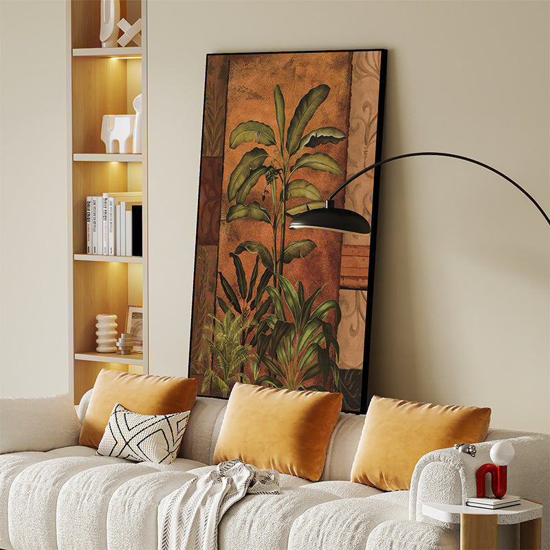 American retro decorative painting Nanyang style tropical rainforest hanging painting