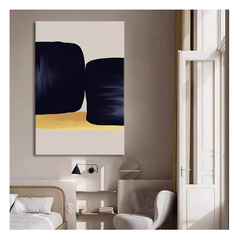Wabi-sabi style soft furnishing abstract decorative painting