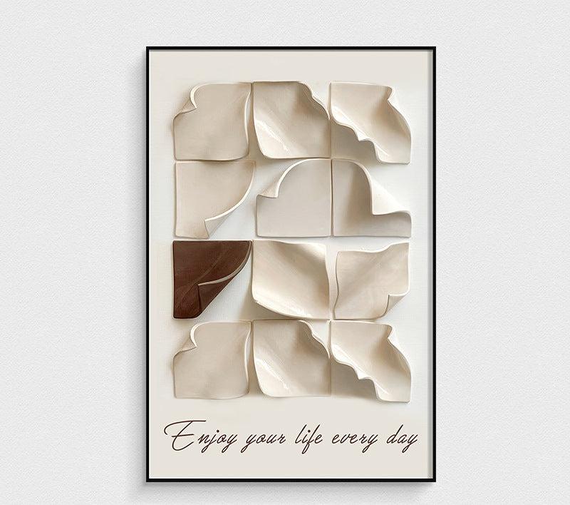 Wood carving 3d abstract painting