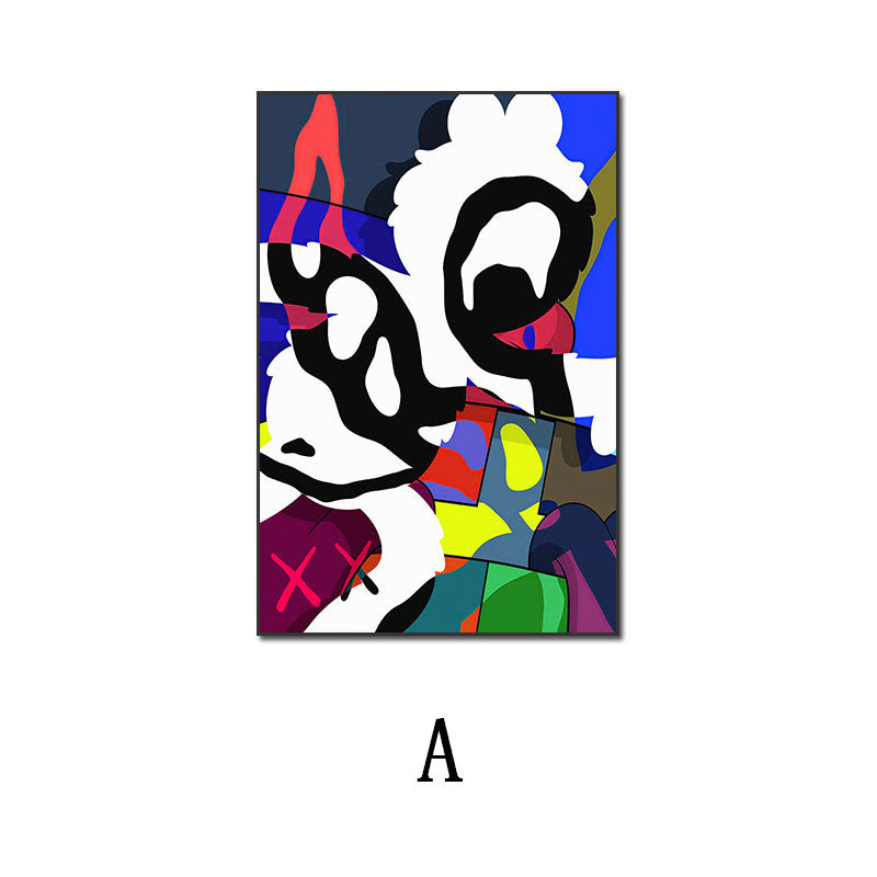 Abstract painting Jifeng soft furnishing frameless decorative painting