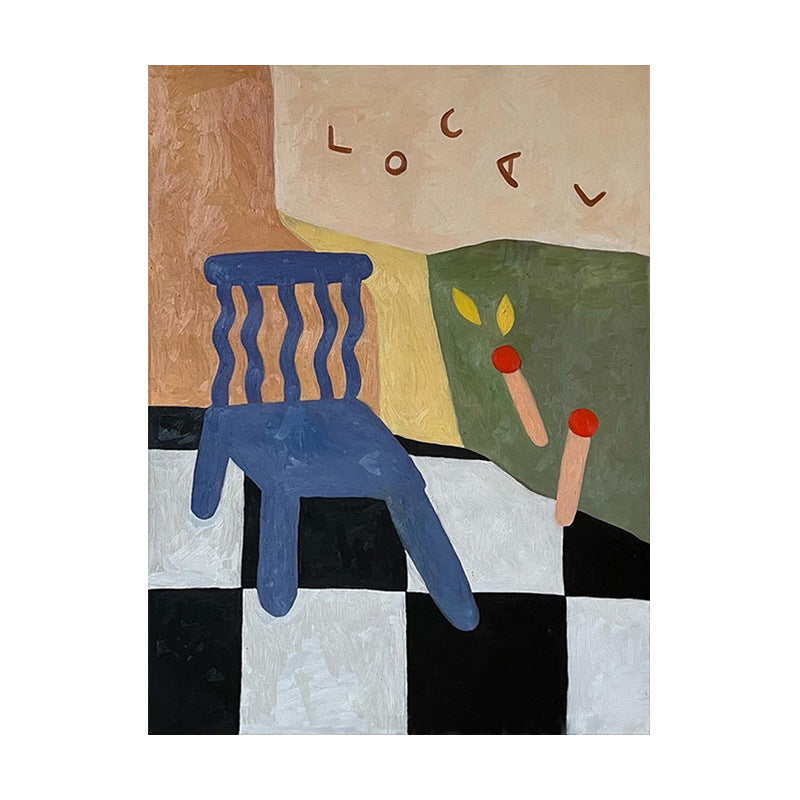Modern cartoon abstract art large bedroom living room decoration