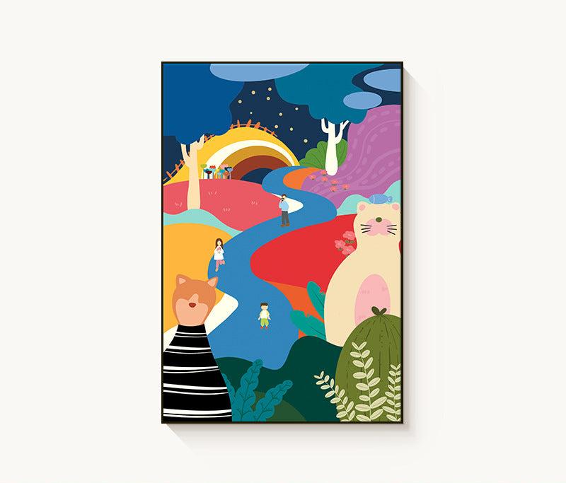 Dopamine abstract entrance painting