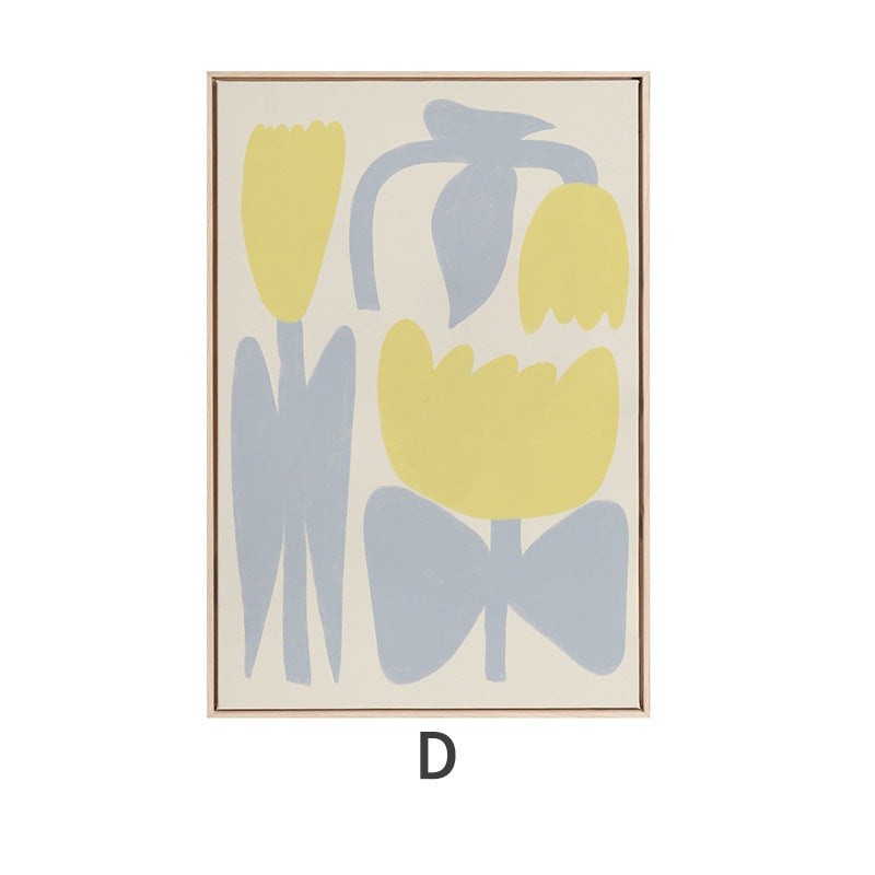 ins style floral poster living room painting