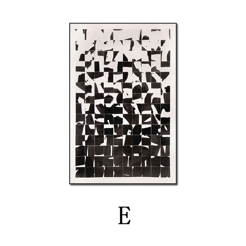 Wabi-sabi style soft furnishing abstract decorative painting