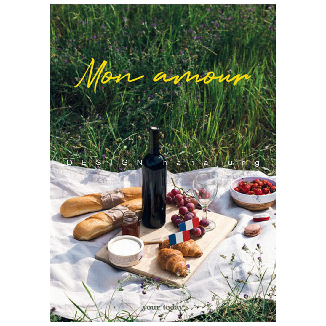 Summer scent romantic picnic painting