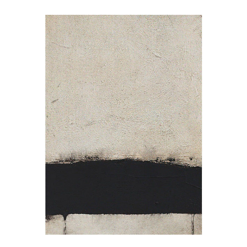 Abstract frameless painting wabi-sabi style hanging painting