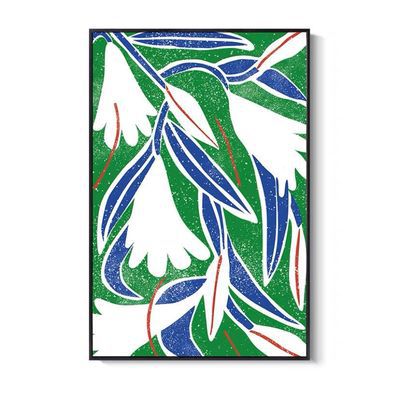 ins style floral poster living room painting
