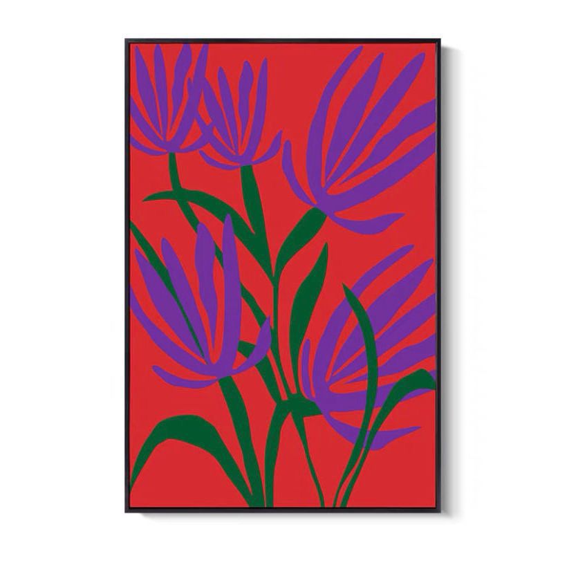 ins style floral poster living room painting