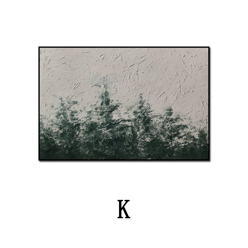 Wabi-sabi style horizontal banner abstract decoration painting