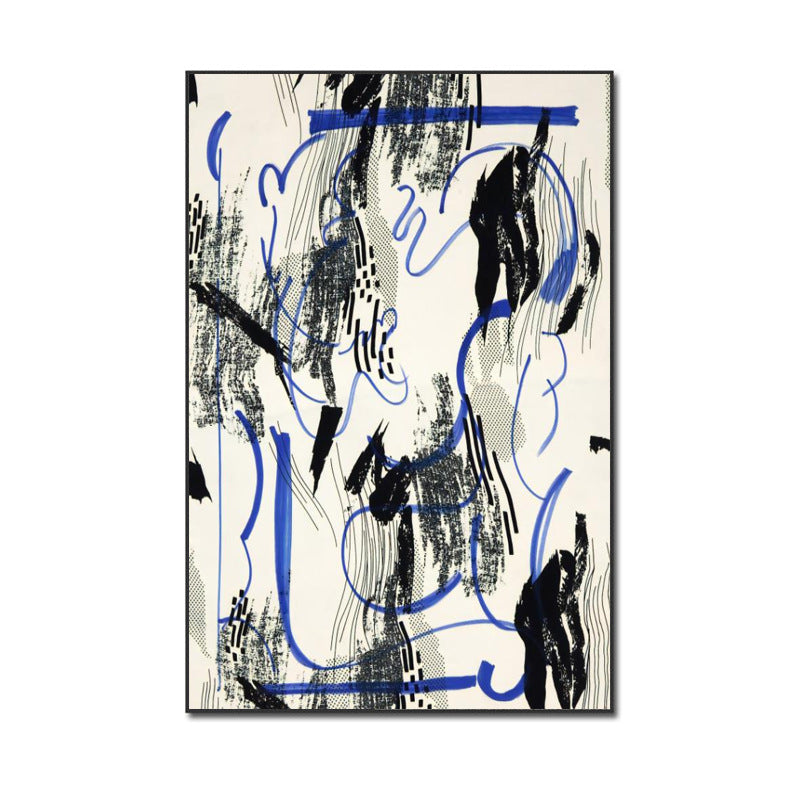 Wabi-sabi style soft furnishing abstract decorative painting