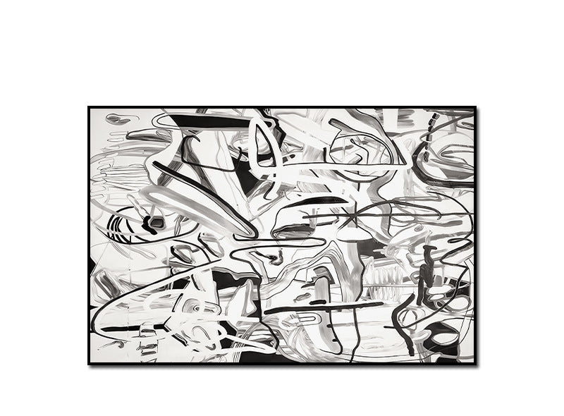 Wabi-sabi style horizontal banner abstract decoration painting