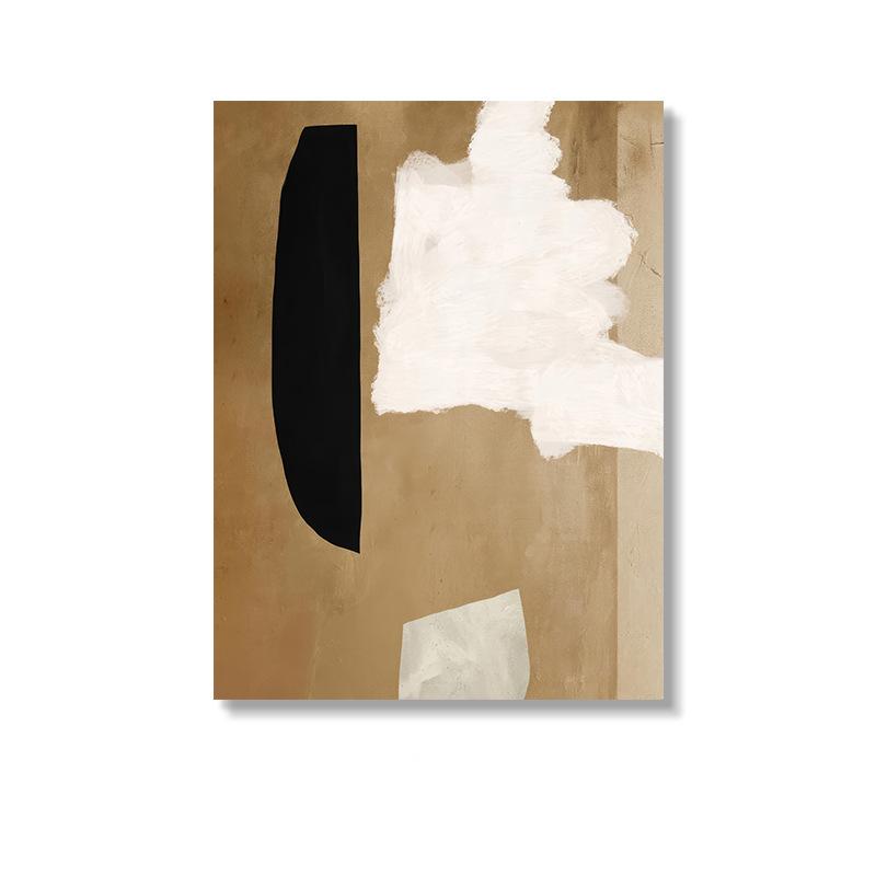 Monet high-end frameless painting Wabi-sabi style living room sofa background wall decoration painting