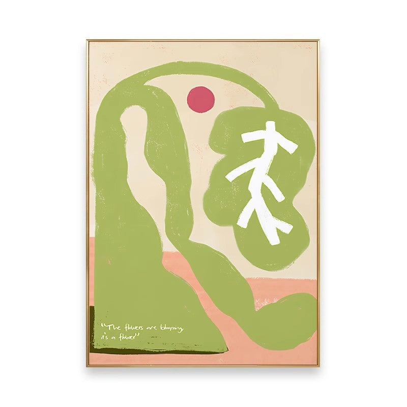 ins style floral poster living room painting