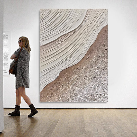 Pure hand-painted oil painting modern simple abstract three-dimensional texture painting