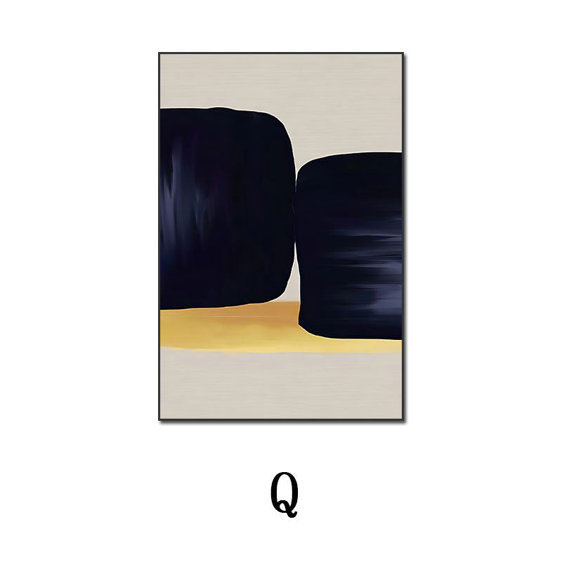 Wabi-sabi style soft furnishing abstract decorative painting