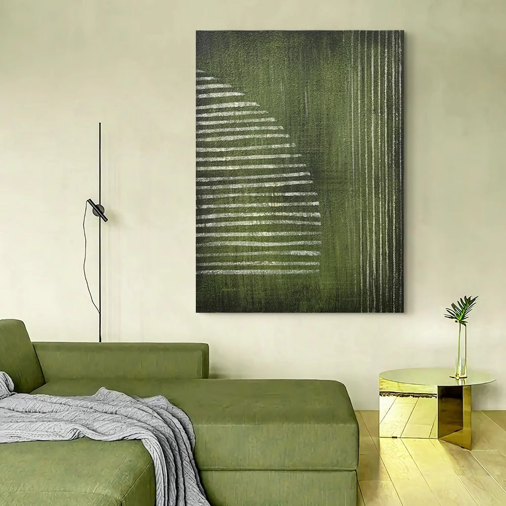 Monet high-end frameless painting Wabi-sabi style living room sofa background wall decoration painting