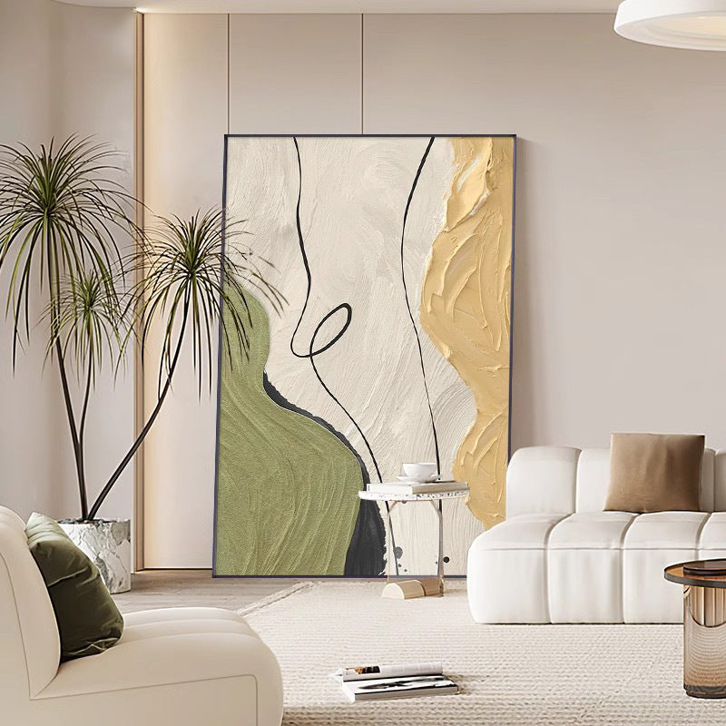 Modern atmospheric abstract texture painting