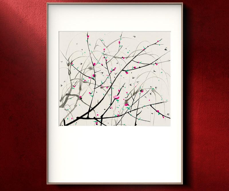 Copy painting new Chinese style entrance hanging painting