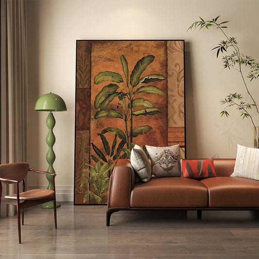 American retro decorative painting Nanyang style tropical rainforest hanging painting