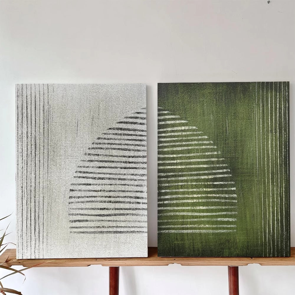 Minimalist Nordic wall painting