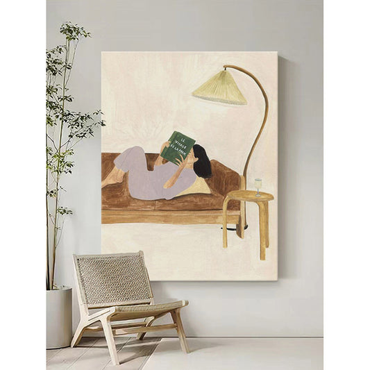 Still life cream style bedroom bedside decoration painting
