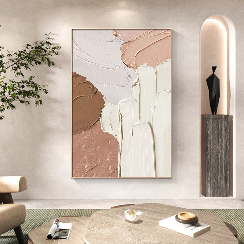 Wabi-sabi style living room decoration painting
