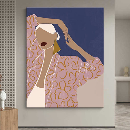Small art creative characters entrance hall corridor hanging painting