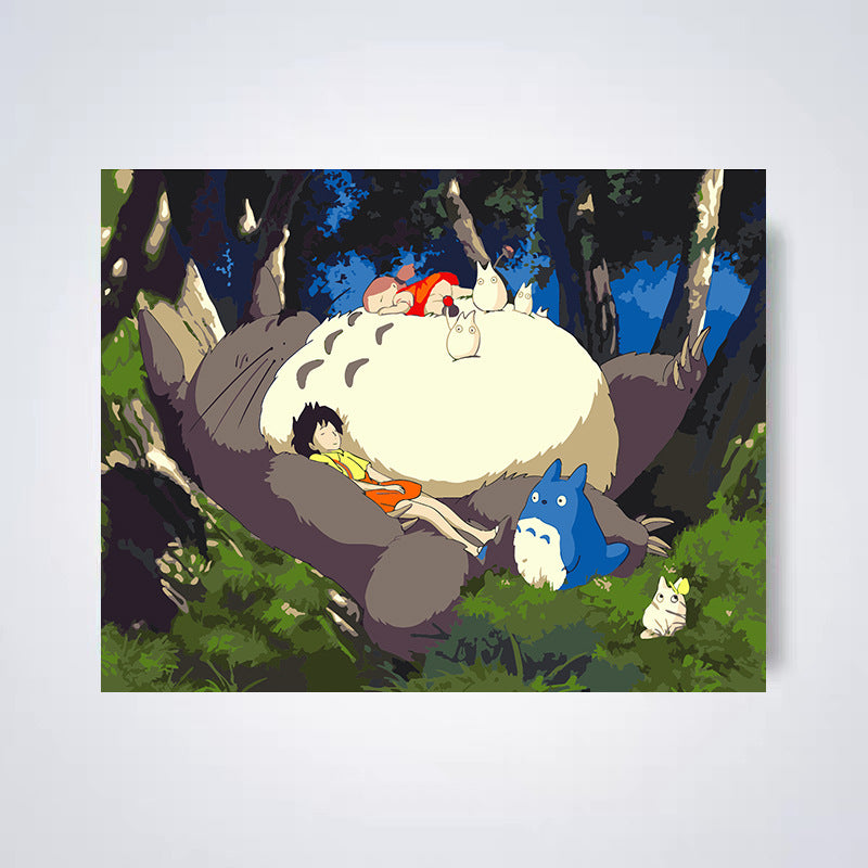 Hand-painted cartoons for children.