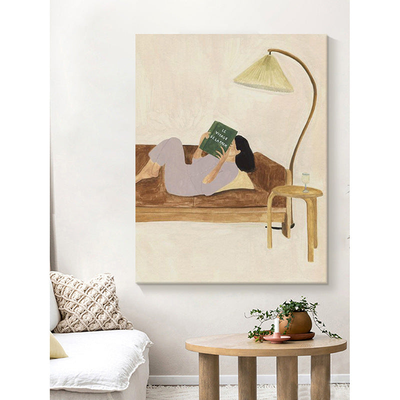 Still life cream style bedroom bedside decoration painting