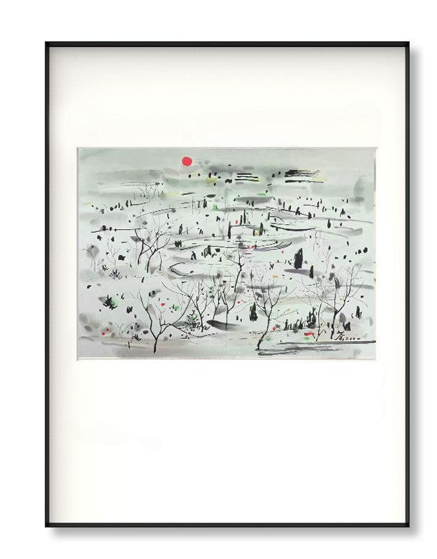 Copy painting new Chinese style entrance hanging painting