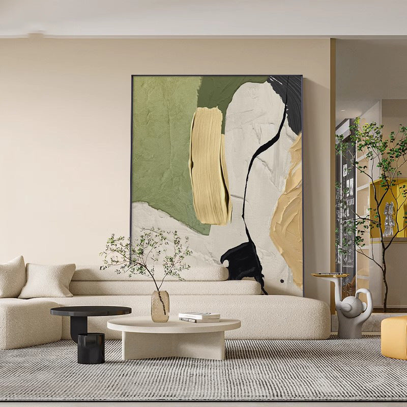Modern atmospheric abstract texture painting