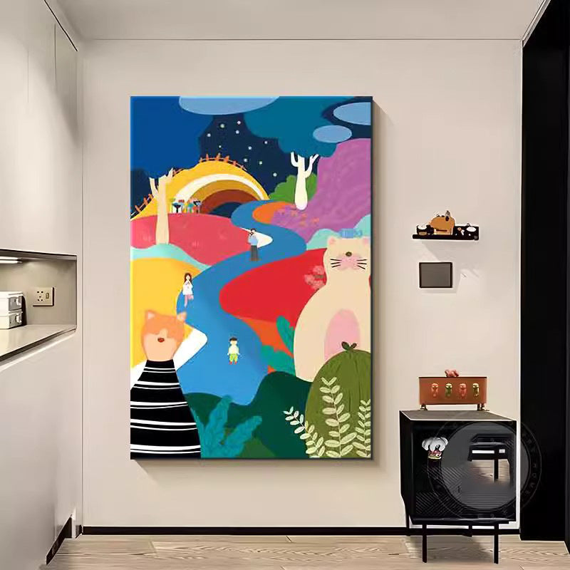 Dopamine abstract entrance painting