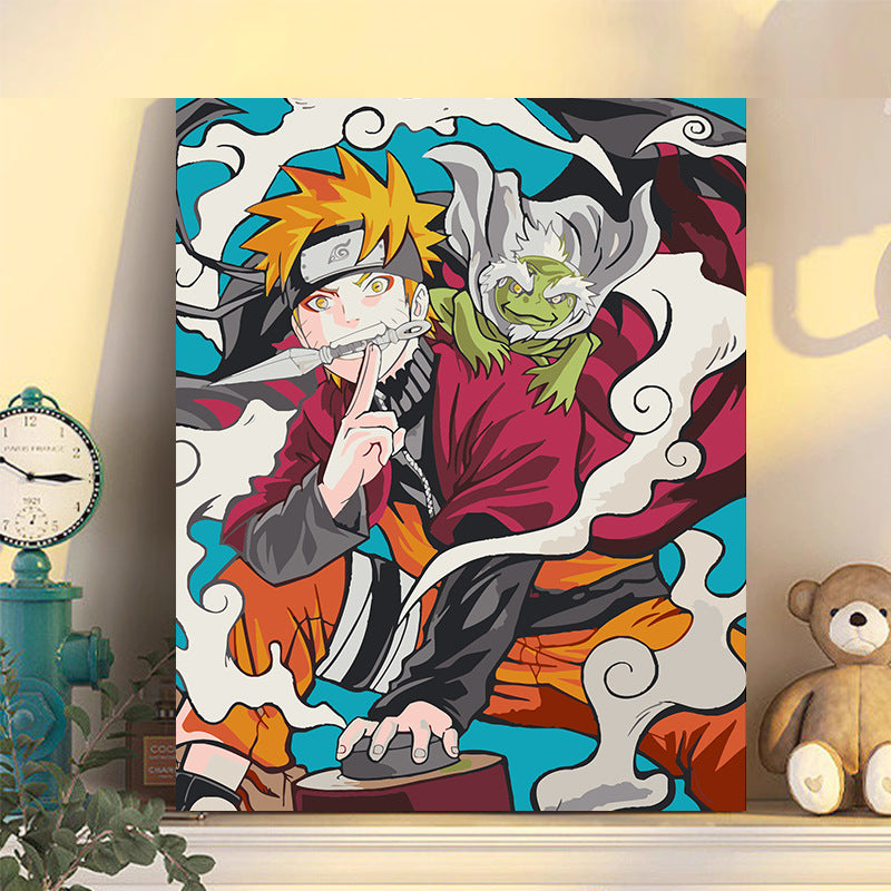 Hand-painted cartoons for children.