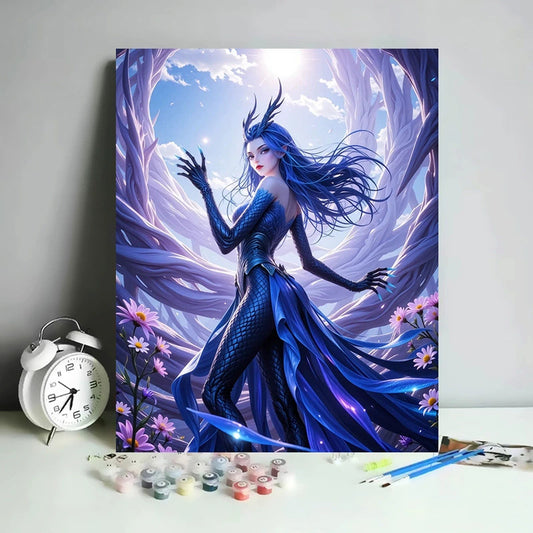 Chinese style cartoon animation advanced entrance decoration painting