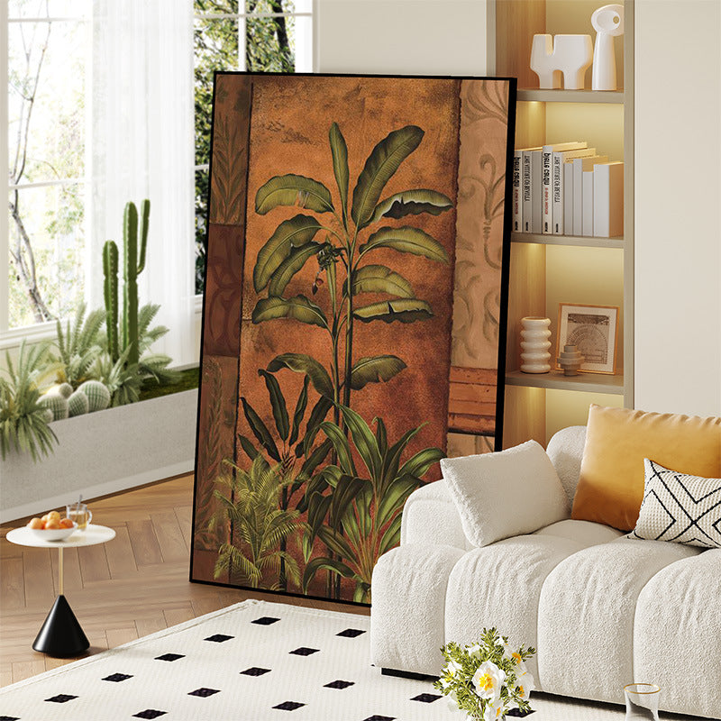 American retro decorative painting Nanyang style tropical rainforest hanging painting