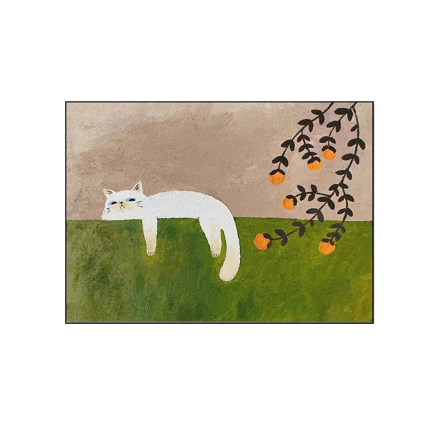 Nordic simple mural modern cat living room restaurant decoration painting