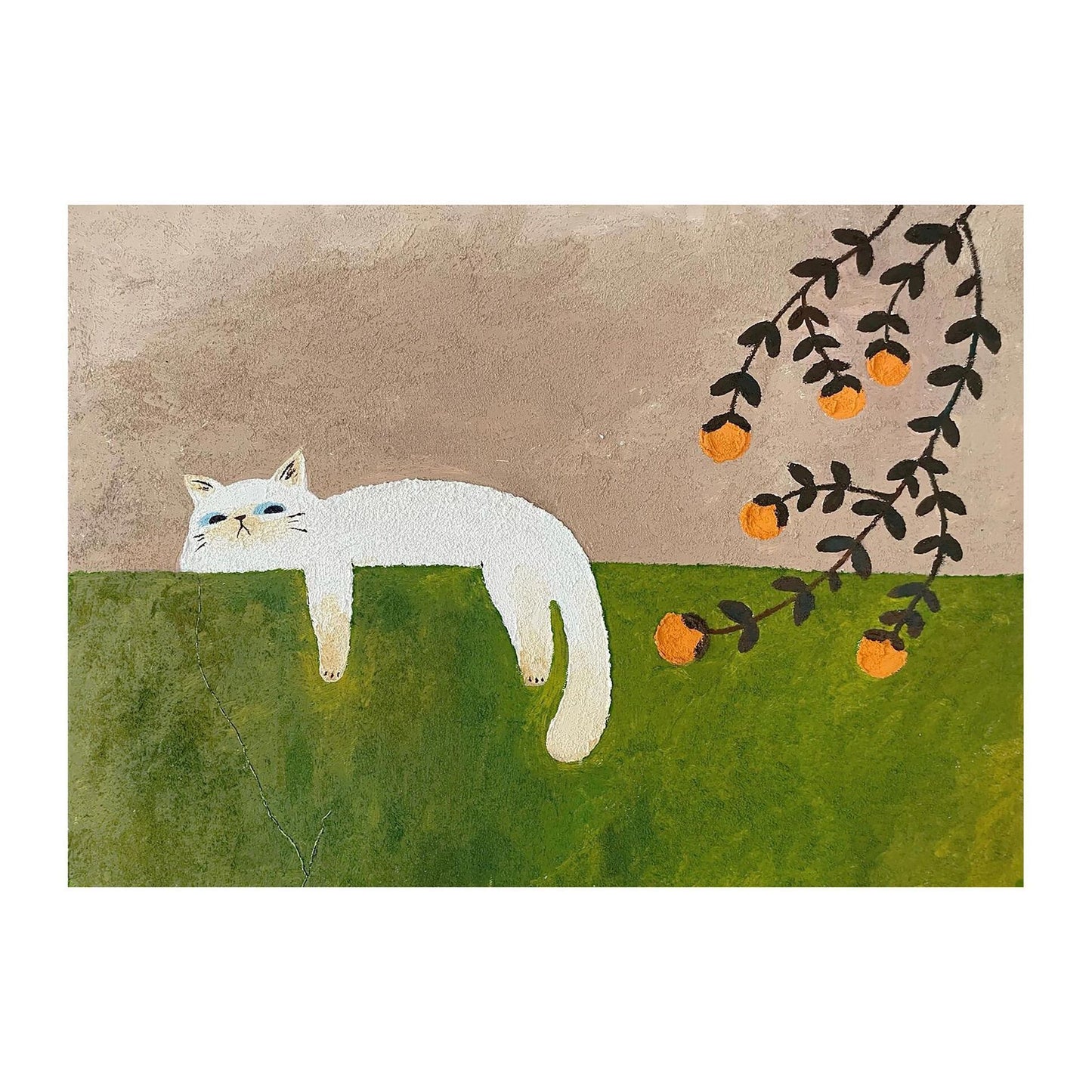 Nordic simple mural modern cat living room restaurant decoration painting