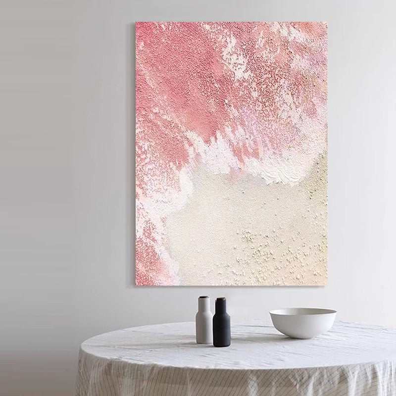 Wabi-sabi cream style living room decoration painting abstract Dafen Village oil painting