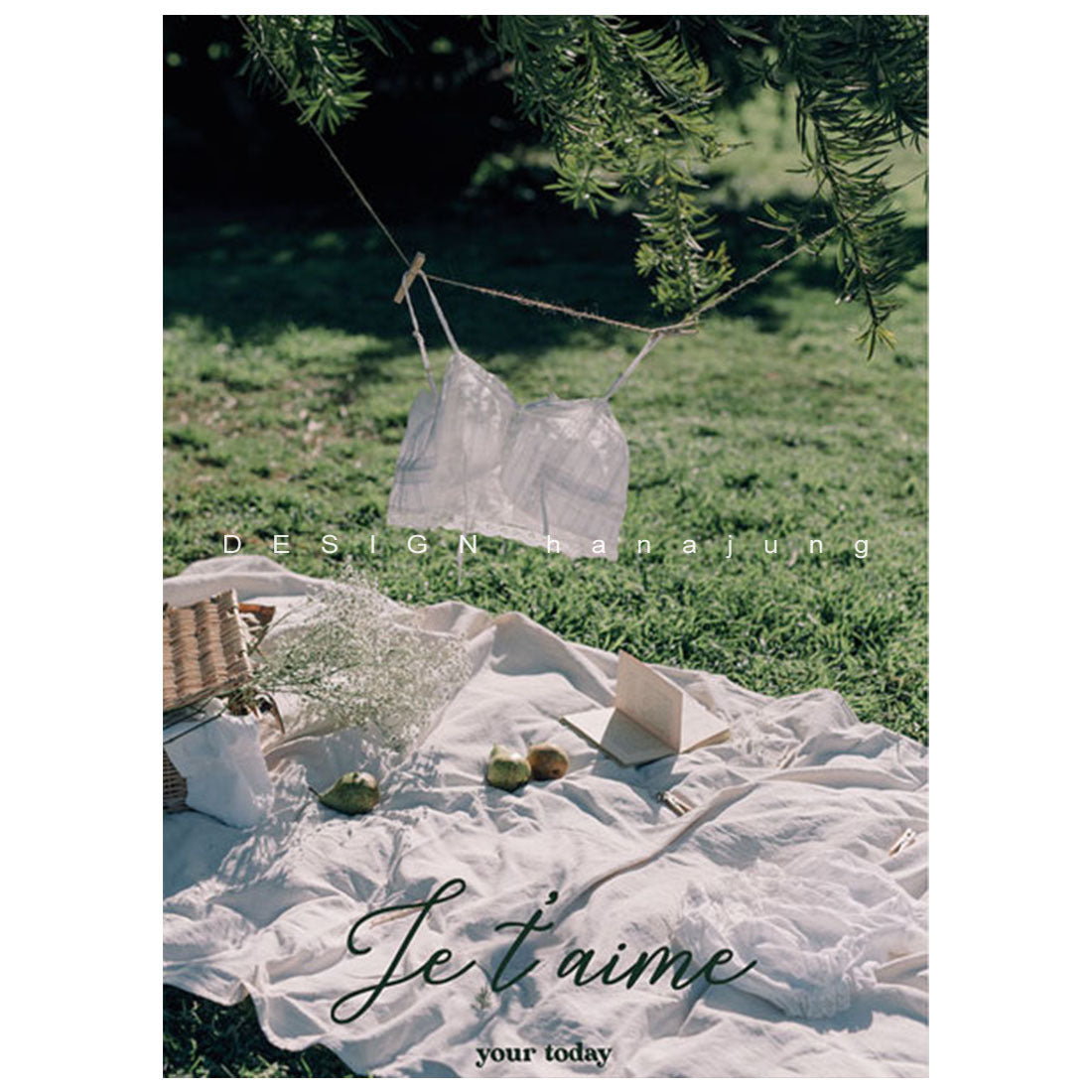 Summer scent romantic picnic painting